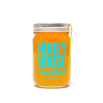 Honey House 100% Raw Clover | Pure & Unfiltered | Premium American-Sourced Natural Sweetener | 12oz Glass Jar | Nutrient-Rich | 