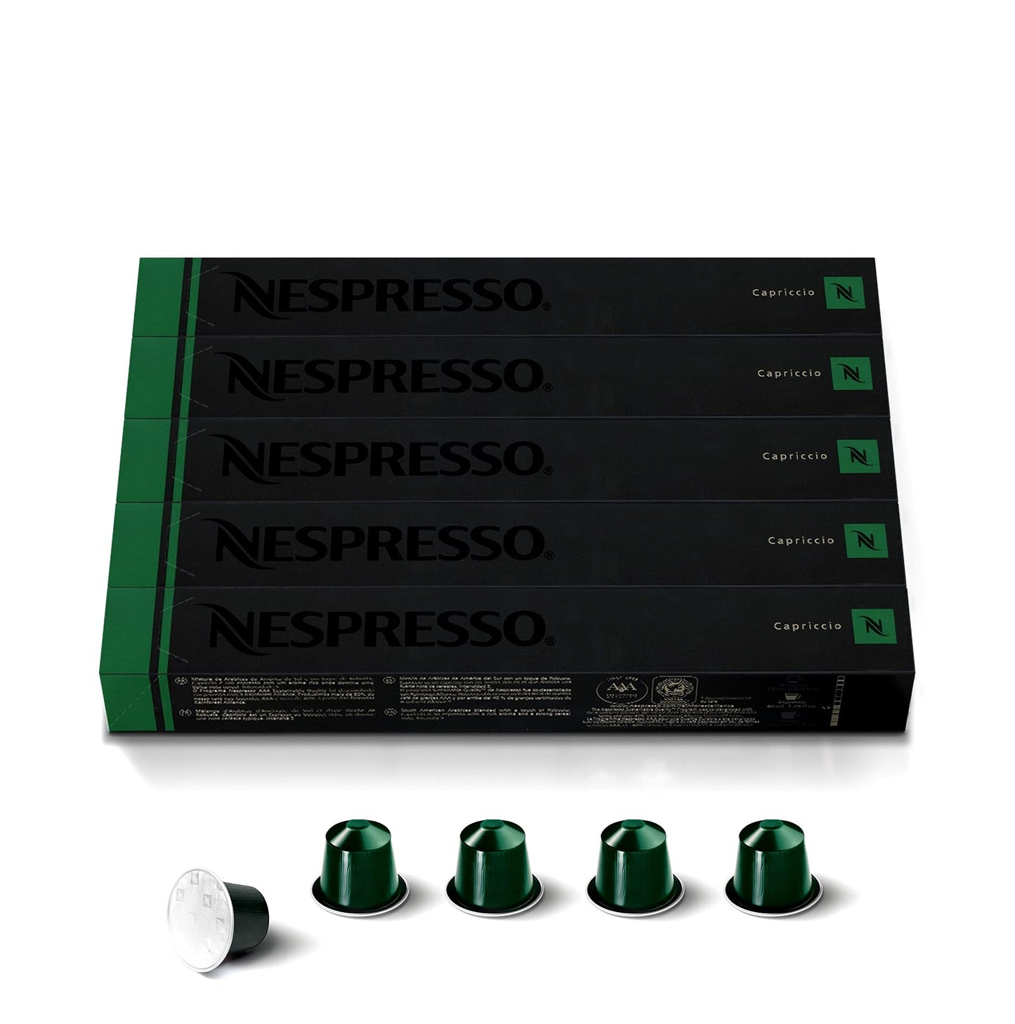 Nespresso Capsules Original Line Espresso Coffee Pods, Medium Roast, 50 Count, Model N.CAP