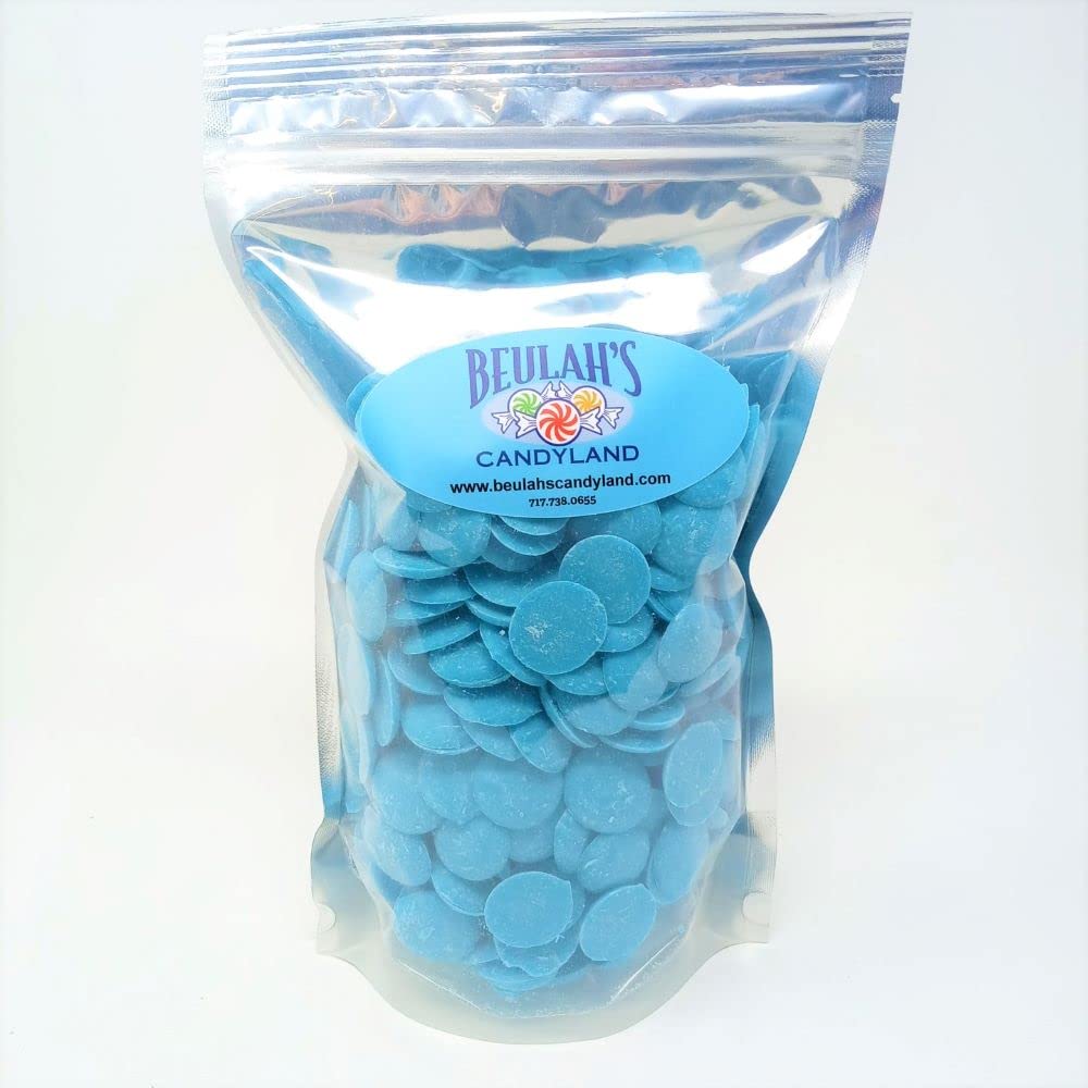 Merckens Coating Wafers, Blue Color, 2 Pound Package, Melting Chocolate
