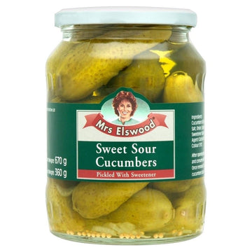 Mrs Elswood Sweet & Sour Cucumbers 670g