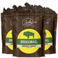 Jerky.com Original Buffalo Jerky 3-Pack - High Protein, Gluten-Free, 1.75oz (Pack of 3) - All-Natural Exotic Snack