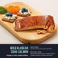 SeaBear Smoked Salmon Gift Box – Wild Alaska Sockeye, Pink & Coho Fillets, 18oz (3 x 6oz) – Ready to Eat, Shelf Stable