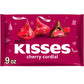 HersheyS Kisses Cherry Cordial Flavored Christmas Candy, Bag 9 Oz