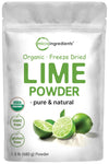 Organic Freeze-Dried Lime Powder, 1.5lbs | Raw Lime Juice Flavor, Sugar Free Drink Mix, Rich in Vitamin C | Water Flavor Enhance