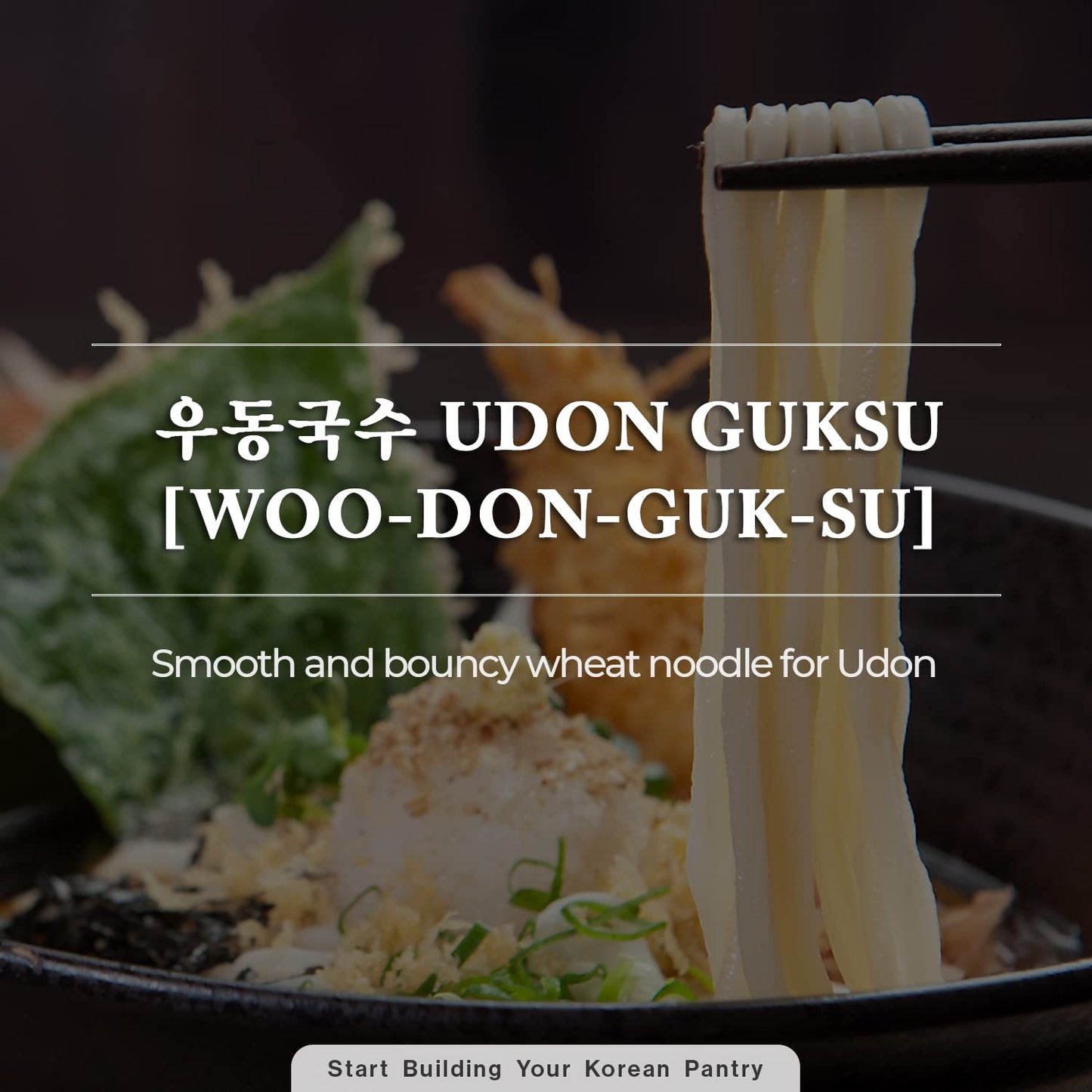 Wang Silky And Bouncy Udon Noodle, Korean Noodle, Simple And Slurpable, 48 Oz