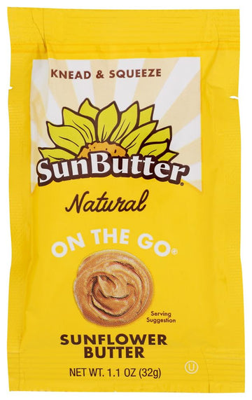 Sunbutter® Natural Sunflower Seed Butter (1.1 Oz | Pack Of 30): Gluten-Free, Vegan Butter Rich In Plant-Based Protein, Ideal For Healthy Snacks, Sandwiches, Cooking, Baking, And More