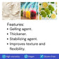 Deiman Thickener CARBOXIMETIL CELULOSA H.V. /Carboxymethylcellulose(CMC) Estabilizante (3.5 oz) DEIMAN