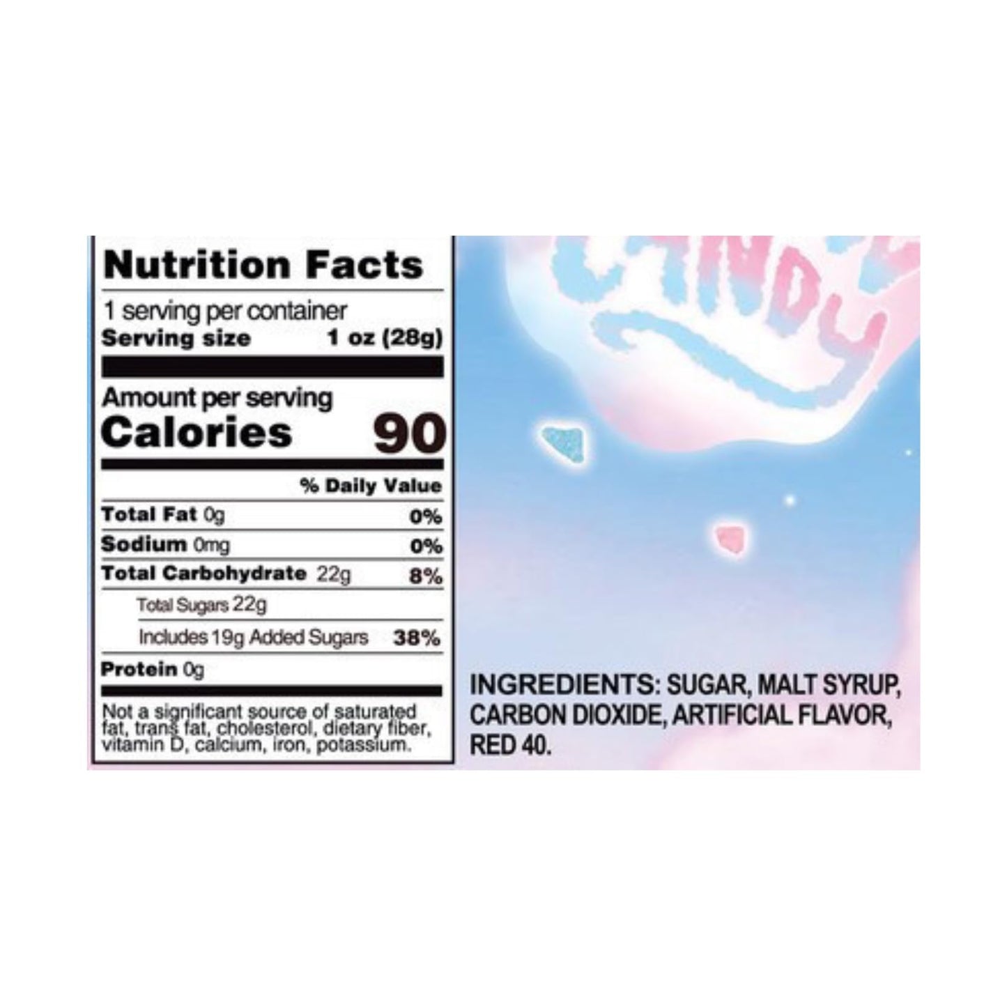 LYZAS SWEETS &   Kool-Aid Popping Cotton Candy - Strawberry Flavor - Gift Pack of 3, 1 oz. Bags