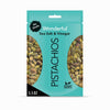 Wonderful Pistachios No Shells, Sea Salt & Vinegar Nuts, 5.5 Ounce Resealable Bag, Protein Snacks, Vegan Snacks, Healthy Snacks 