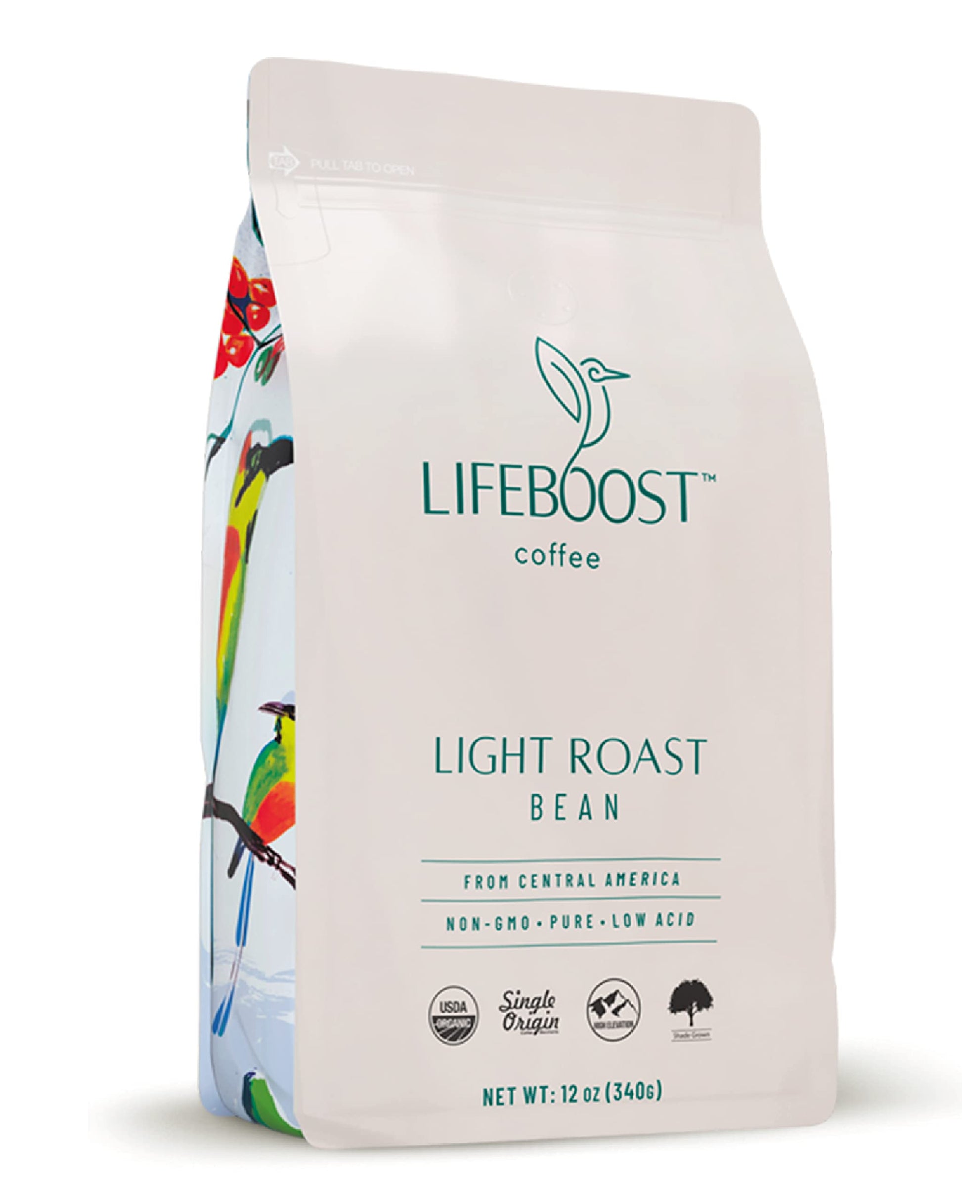 Lifeboost Coffee Light Roast Coffee Beans - Low Acid Organic Light Roast Coffee - Single Orgin Non-Gmo Light Roast Coffee - Thir