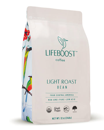 Lifeboost Coffee Light Roast Coffee Beans - Low Acid Organic Light Roast Coffee - Single Orgin Non-Gmo Light Roast Coffee - Thir