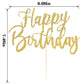 Yuinyo Handmade Glitter Happy Birthday Cake Topper, Happy Birthday Cake Bunting Decor,Birthday Party Decoration Supplies (Purple