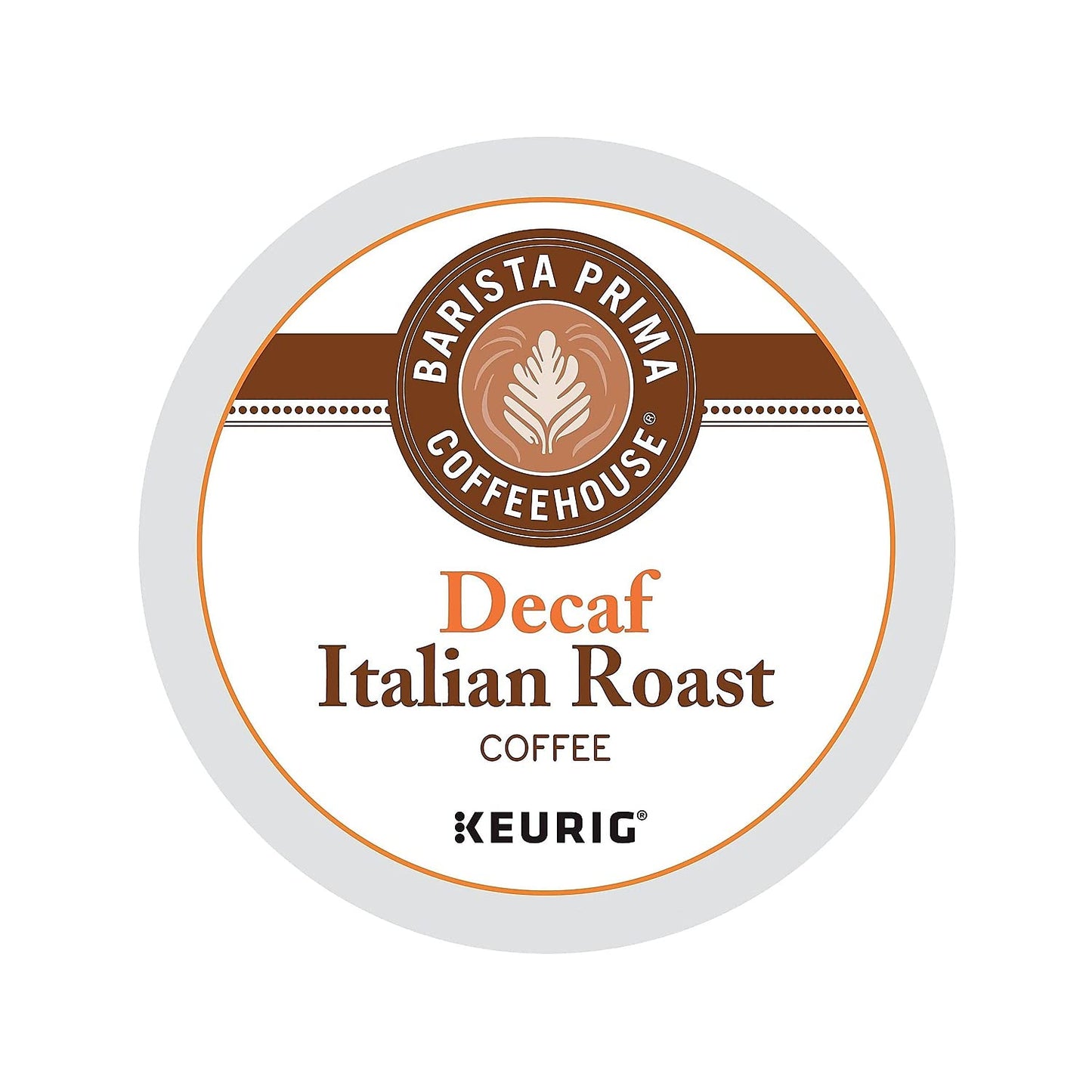 Barista Prima Italian Roast Decaf Coffee, Keurig K-Cup Pods, Dark Roast, 24/Box (6624)