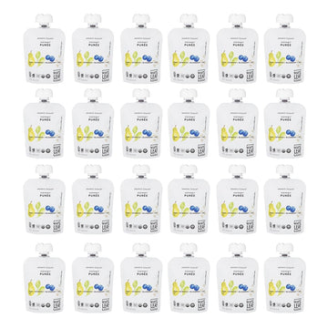 White Leaf Provisions Biodynamic & Organic Baby Food Pouches - USDA, GMO & BPA Free Squeezable Toddler Snacks - 24 x 90 grams (2