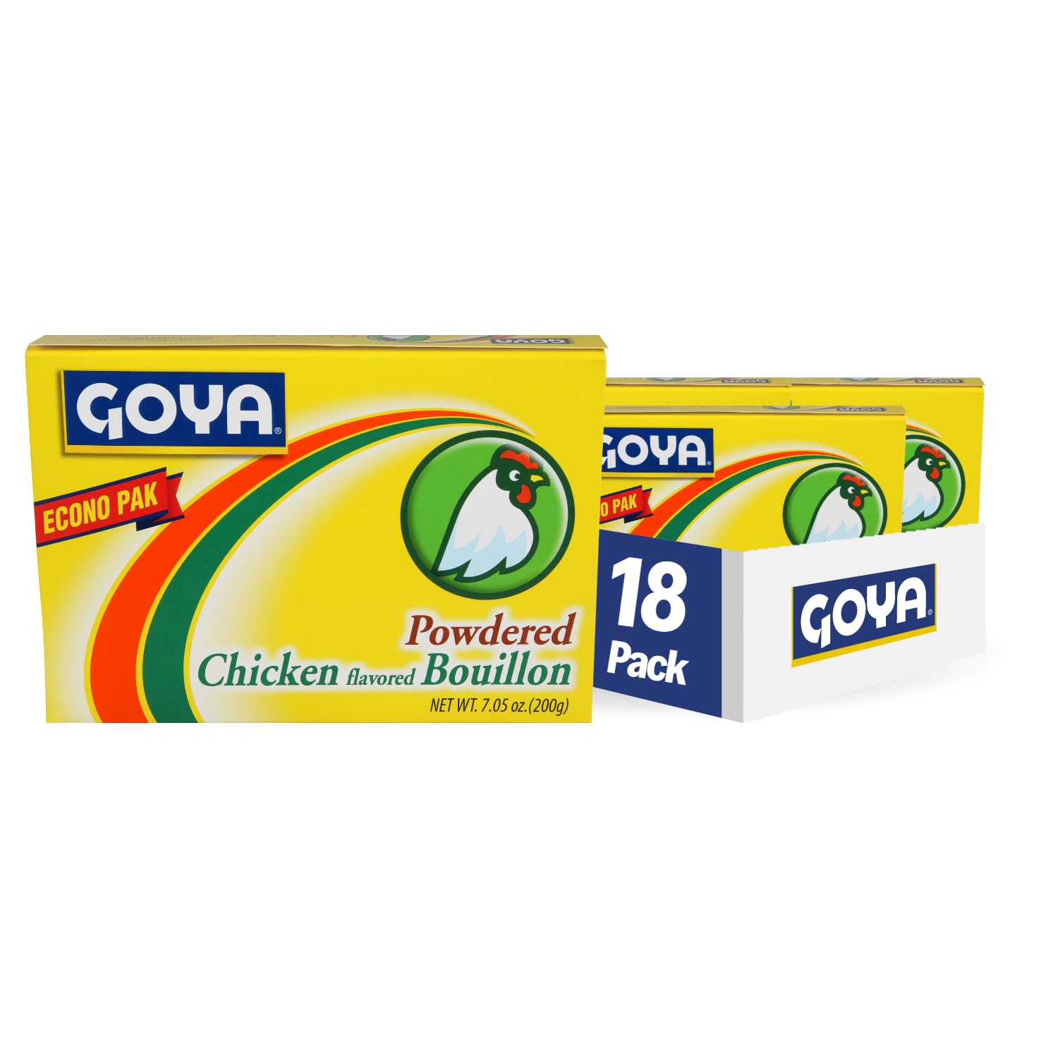 Goya Foods Powdered Chicken Flavored Bouillion, 7.05 Ounce (Pack Of 18), (Spk-31766)