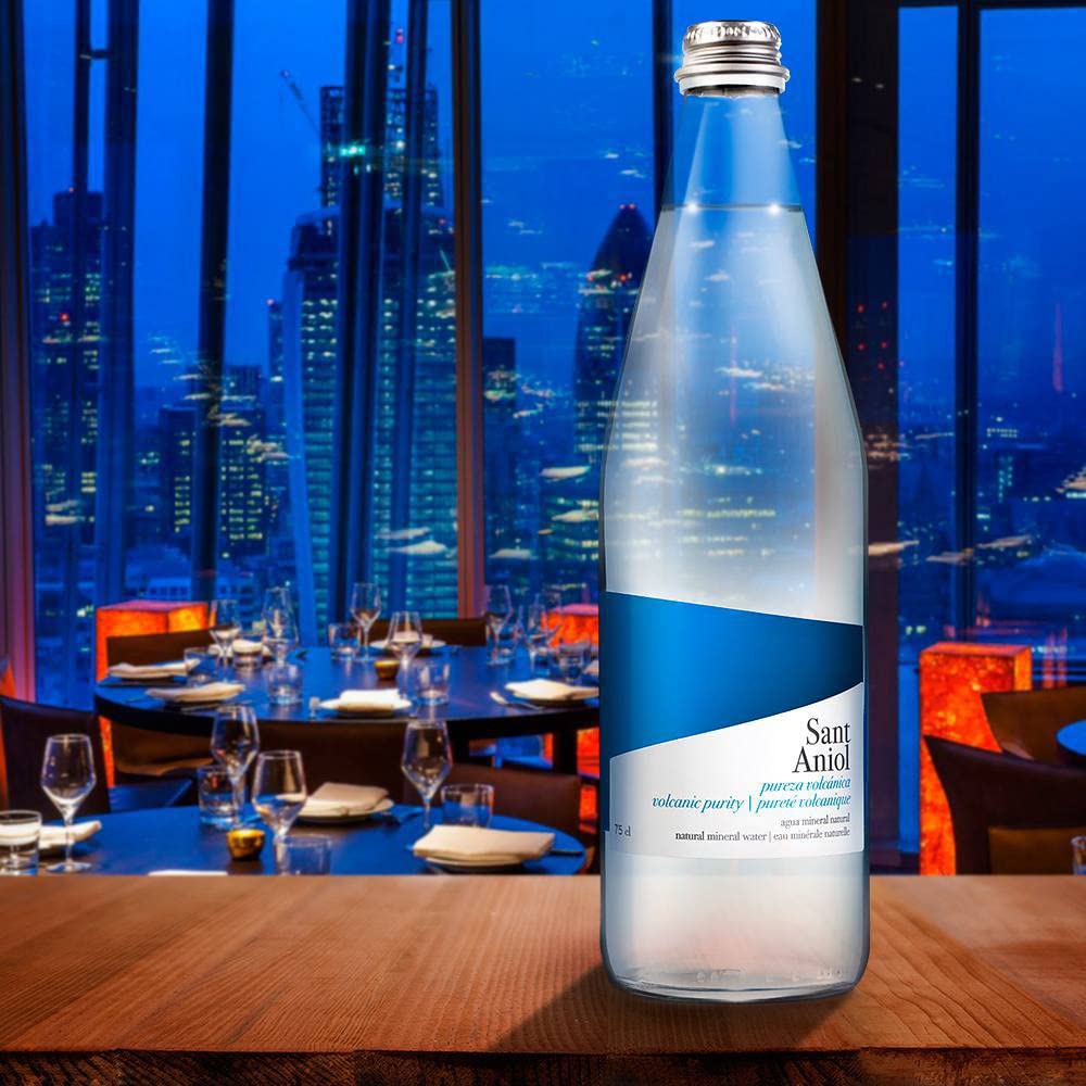 Sant Aniol Natural Mineral Water, 750 ml, 15 Glass Bottles, 25.36 Fl Oz per Pack