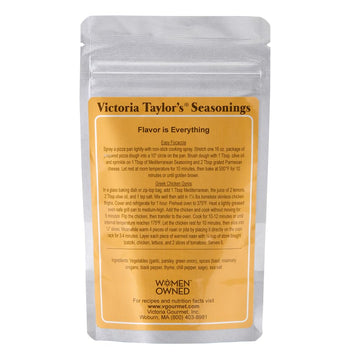 Victoria Taylor'S Mediterranean Seasoning - (1.4 Ounce Single Pouch) - Elevate Your Dishes With Authentic Mediterranean Flavor