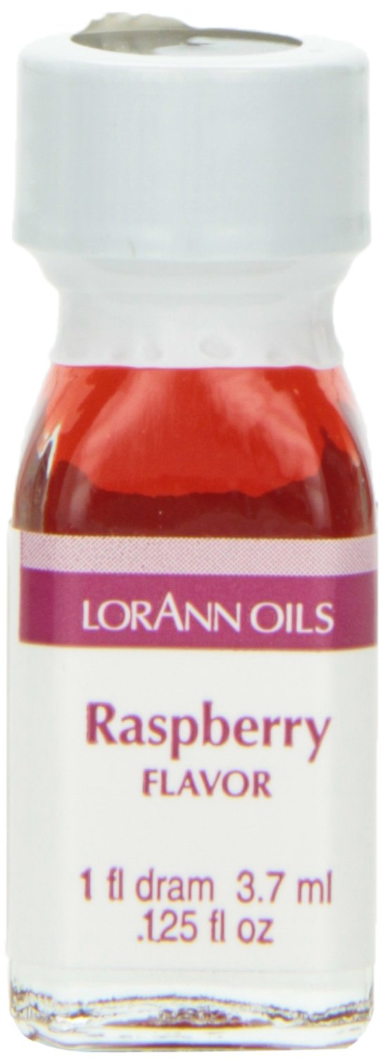 LorAnn Raspberry Flavoring, 1 Dram Bottle, Red, Pack of 12, Dram Raspberry, 0.0125 Fl Oz Each