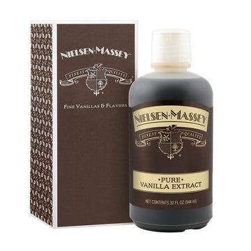 Nielsen-Massey Pure Vanilla Extract For Baking And Cooking, 32 Ounce With Gift Box