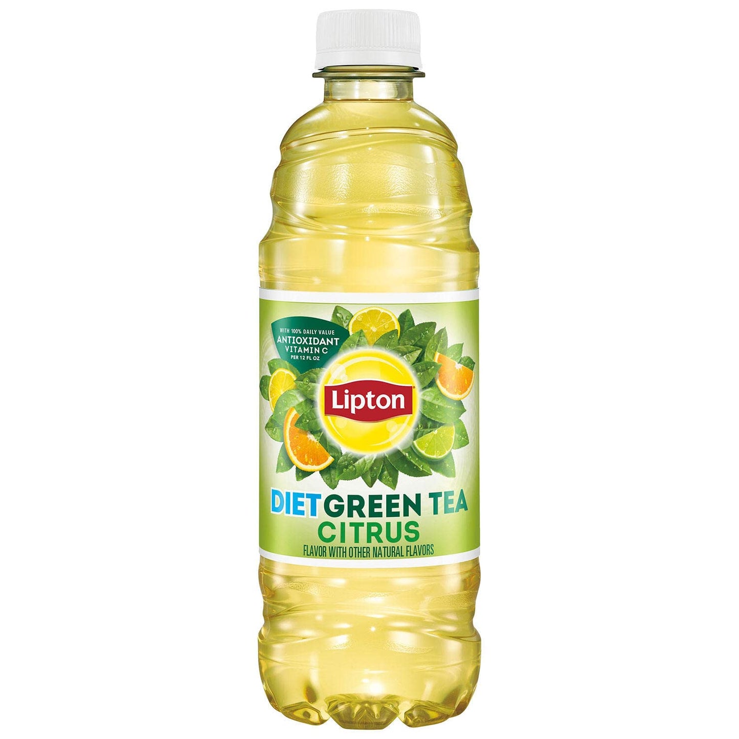 Diet Green Iced Tea - Citrus Flavor With Other Natural Flavors - With 100% Daily Value Antioxidant Vitamin C Per 12 Fl Oz, 24-50