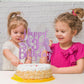 Kaoenla 3D Butterfly Cake Topper, Glitter Theme for 3rd Birthday, Purple Paper Decor