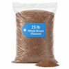 Whole Brown Flaxseed, 25 lb Bulk Bag, Nutty Crunchy Seeds for Baking & Smoothies