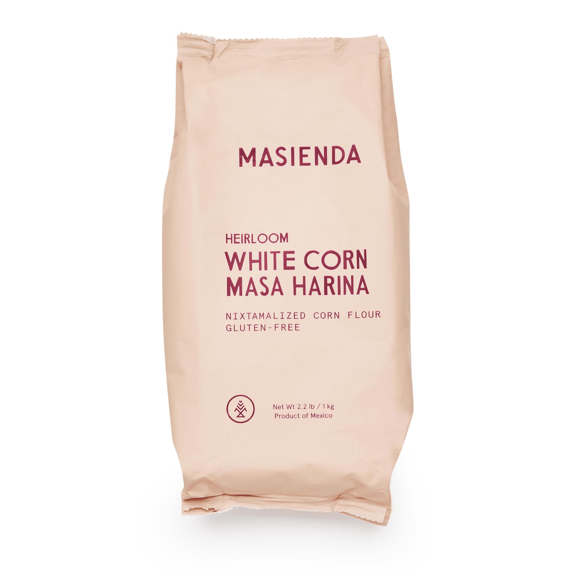 Masienda Heirloom White Corn Masa Harina Flour, 2.2 LB (Pack of 2), Gluten-Free, Non-GMO, Nixtamalized Corn Flour