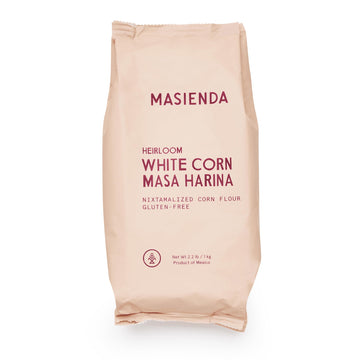 Masienda Heirloom White Corn Masa Harina/Flour. Nixtamalized Corn Flour Perfect For Corn Tortillas, Tamales, Tostadas, Pupusas,