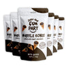 Just The Fun Part Belgian Dark Chocolate Crispy Mini Waffle Cones, Kosher, 4.23 Ounces (Pack Of 6)