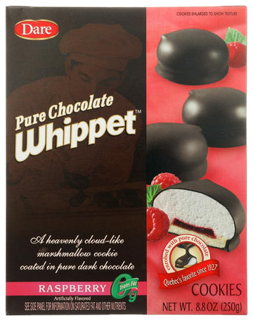 Dare Foods Whippet Raspberry Cookies 8.8 Oz (2 Boxes)