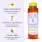 TUTURU Botanical Coffee Lavender Honey Simple Syrup - 13.5 Fl Oz - For Coffee, Cocktails, Tea, Matcha