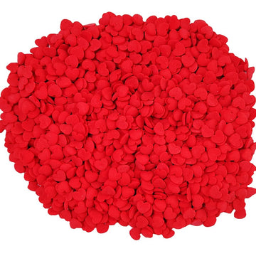 Homankit Valentine'S Day Red Hearts Sprinkles Edible Baking Cupcake Cake Decoration Cookie Ice Cream Donut Decorating 2.82 Ounces