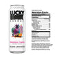 Lucky Energy Sugar Free Energy Drinks, Tropical Thrill, 19.2 Fl Oz Cans, Pack of 12, 200mg Caffeine