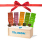 Tea Drops Holiday Sampler Box 25 Count | Organic Dissolvable Loose Leaf Tea | Iced or Hot | Microplastic-Free | Naturally Sweetened Organic Chai  Rose Earl Grey  Citrus Ginger  Peppermint  Matcha | 25 Servings - 5 Per Flavor