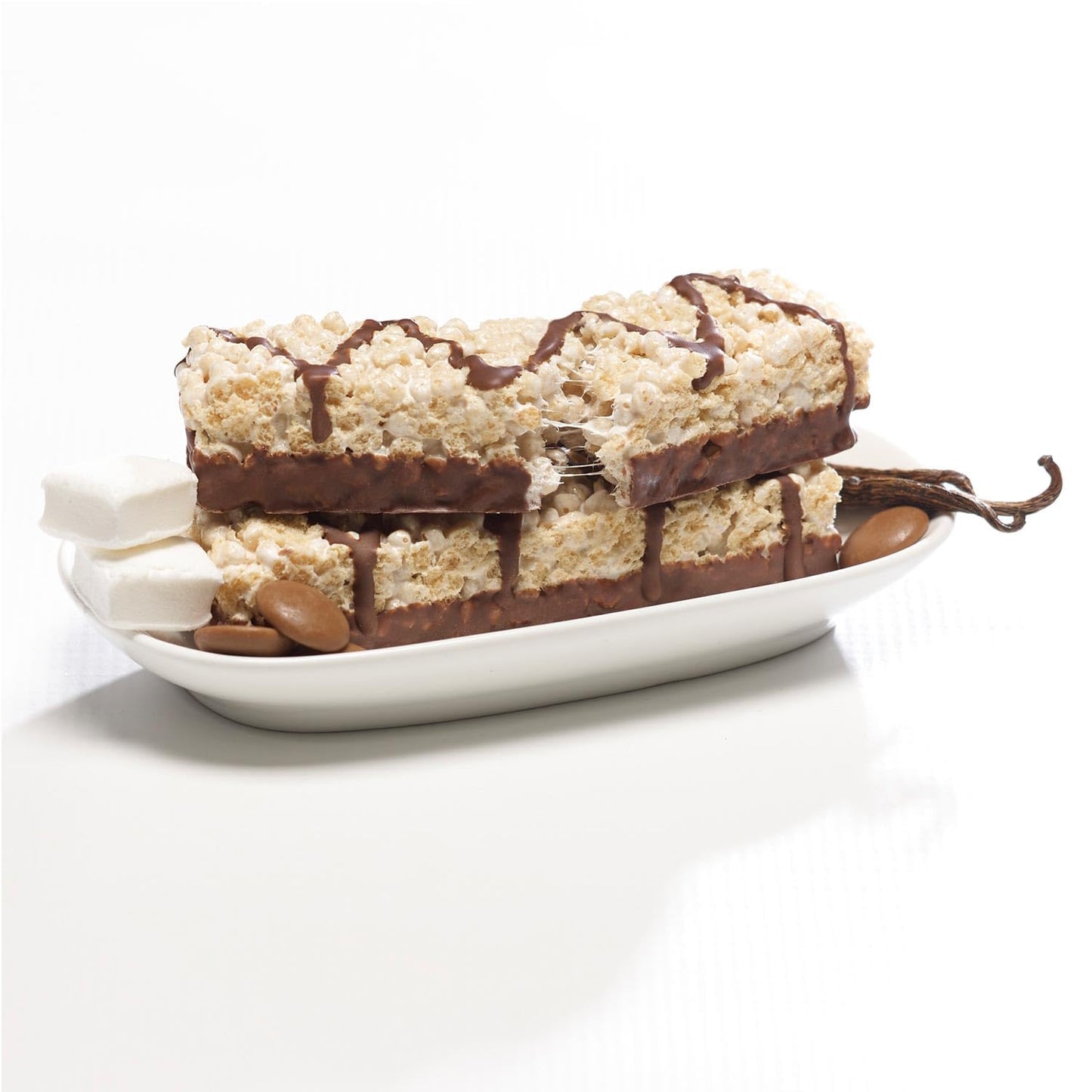 Protein Crispy Rice Treats, 15g Protein, 3g-7g Net Carbs, Low Carb, Fluffy, Soft, Chewy, Gluten Free, High Fiber, Keto-Friendly,