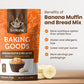 Livekuna - Banana Muffin & Bread Mix - Chocolate Chips Banana Flavoured Muffin Mixes For Baking, Great For Any Muffin & Banana B