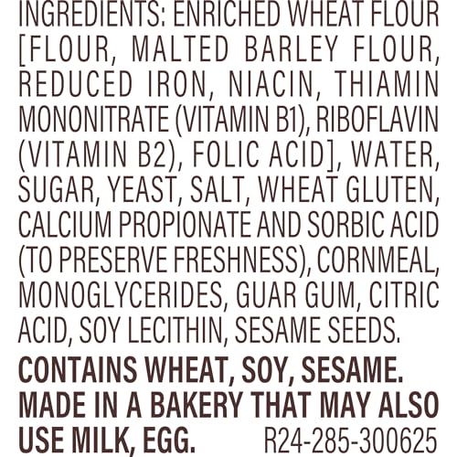Thomas Plain Mini Bagels, 10 Pre-Sliced Mini Bagels with No High Fructose Corn Syrup, 15 Oz Bag