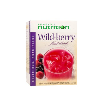 Nutmeg State Nutrition High Protein Diet Fruit Drink - 15g Protein, Low Calorie, Wild Berry, 0.71 Ounce (Pack of 1)