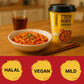 Unhas Korean Spicy and Sweet Rice Cakes, 2 Cups Instant Korean Rice Cake Tteokbokki Tteok, Single Serving, Original Flavor - Pa