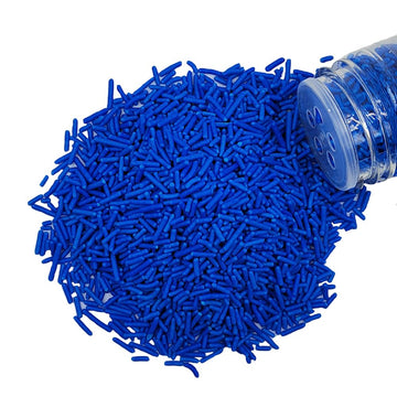 Homankit Blue Jimmies Sprinkles Edible Sprinkle Candy Soft Jimmies Toppings for Ice Cream, Cupcake, Cake, Cookie, Dessert Decora