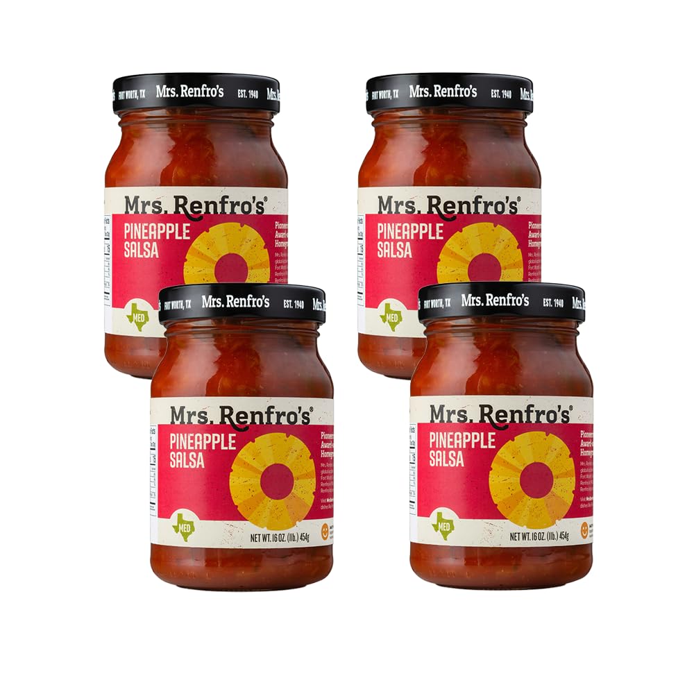 Mrs. Renfros Pineapple Salsa - Gluten Free (16-oz. jars, 4-pack)