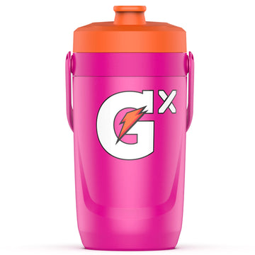 Gatorade Gx Performance Jug, 64Oz, Leakproof, Non Slip Grip, Great For Athletes, Pink