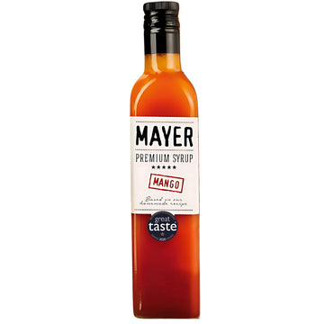 Mayer Mango Syrup for Drinks, Premium Fruit Syrup, 16.9 Fl Oz, No Artificial Flavor, Award Winning