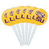 GRAPHICS & MORE LSU Tiger Eye Cupcake Picks Set of 6, Model CUPCAKE.ROUND.LSU01.Z005638_8