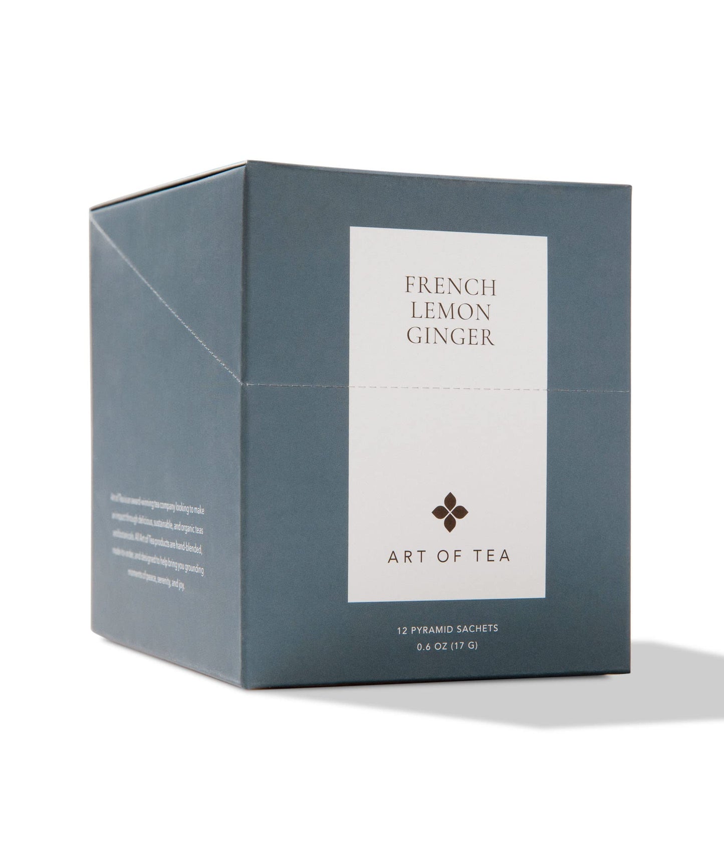 Art Of Tea | French Lemon Flavor Blendger | 12 Count Eco Friendly Top-Grade Quality Pyramid Tea Bags Sampler Box |Naturally Decaffeinated