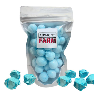 Freeze-Dried Candy Salt Water Taffy 2 Oz - Cut To Bite Sized Pieces - Ships In Box - Deliciously Crunchy, Intense Flavor, Lightw
