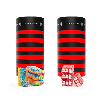 Licorice.com Gourmet Licorice Candy Duo Pack - Sarahs Favorite & Sweet n Sour Petites