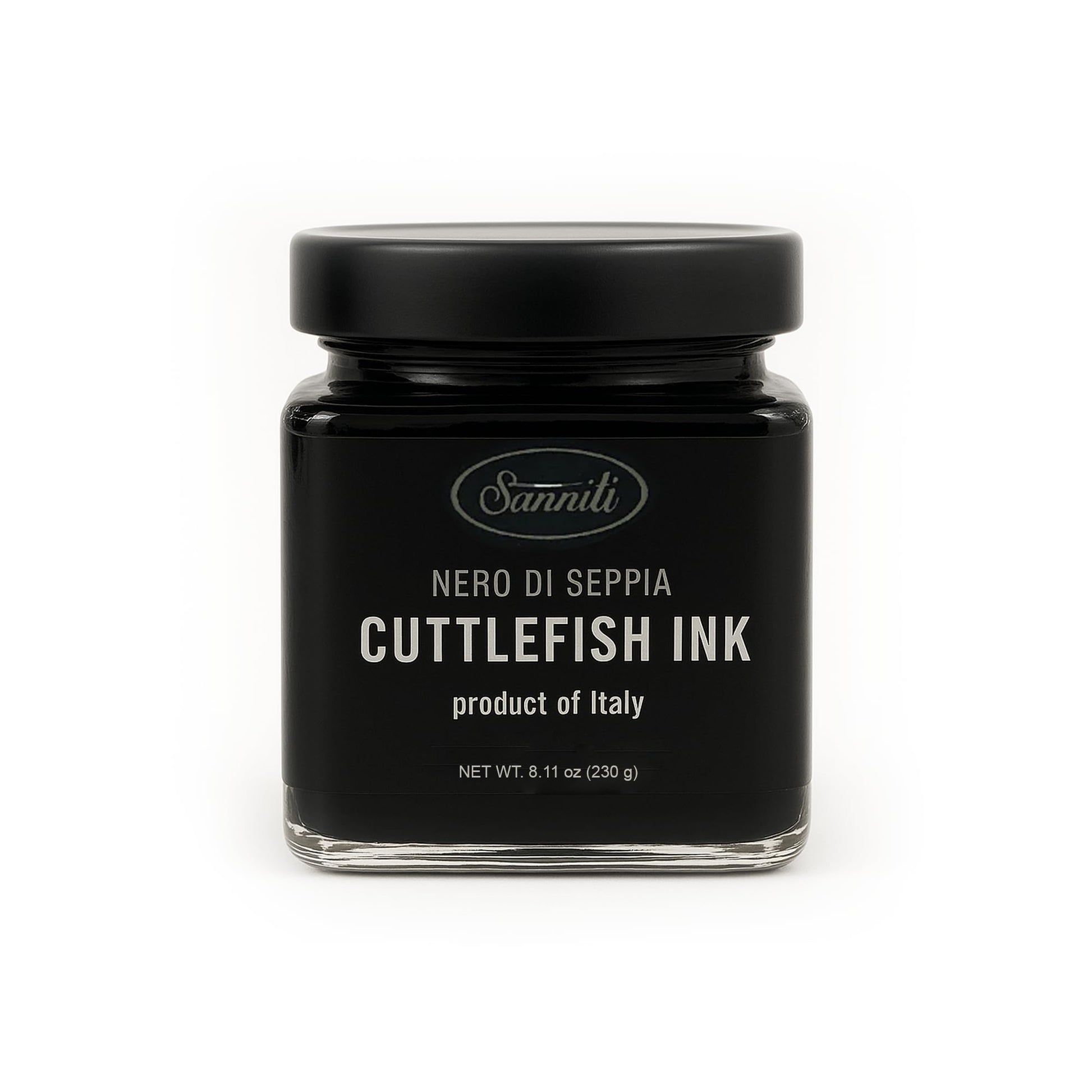 Sanniti Cuttlefish Ink Nero Di Seppia | Authentic Italian Seafood Ink | Gourmet Ingredient For Pasta  Risotto  And Seafood Dishes | Product Of Italy (8.1 Oz)