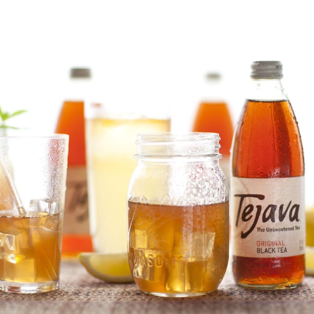 Tejava, Iced Tea, Unsweetened, 12 Oz Bottles (Pack Of 4)