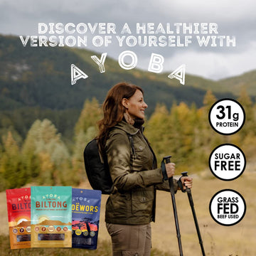 Ayoba Spicy Biltong - Grass Fed, Keto And Paleo Certified Air-Dried Beef Snack - Better Than Jerky Tender Steak Cuts - Whole 30